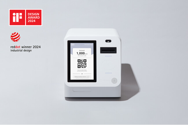 ポケットチェンジの電子マネーチャージ機「Payspot」が、「iF Design Award」「Red Dot Design Award」をダブル受賞