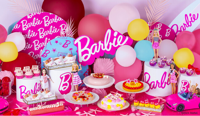 ヒルトン福岡シーホーク ファッションドール「バービー」とコラボレーションした「Barbie(ハート)Hilton Fukuoka Sea Hawkスイーツビュッフェ」を2024年6月1日（土）から開催
