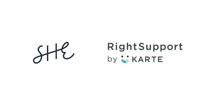 「SHElikes」を運営するSHE株式会社がCS部門で「RightSupport by KARTE」を導入、顧客の悩みに適したサポートチャネル最適化をノンボイス領域で実現