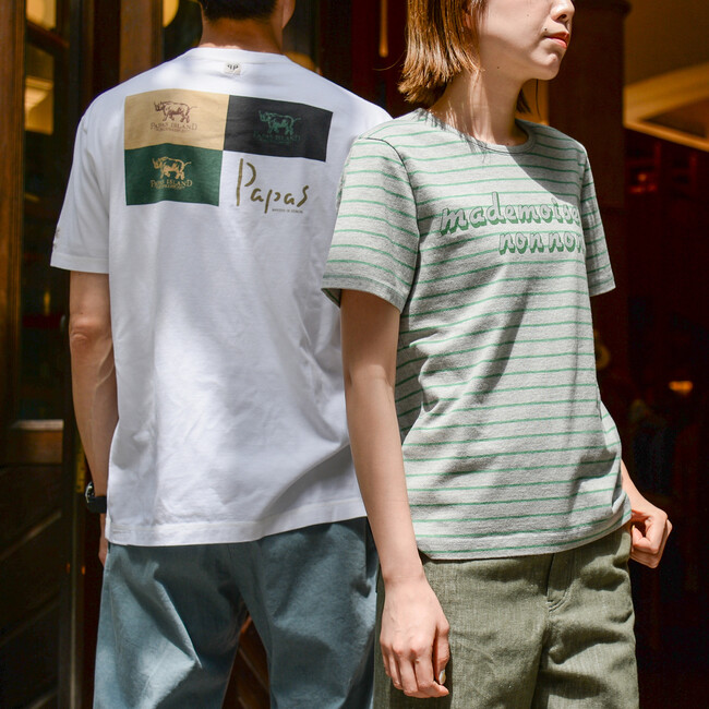 「パパス」と「マドモアゼルノンノン」からWEB限定Tシャツが4月26日(金)発売。