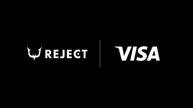 プロeスポーツチーム「REJECT」、決済ネットワークの国際ブランドである「Visa」とスポンサーシップ契約を締結