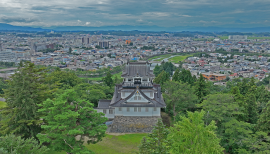 横手城下町 空撮