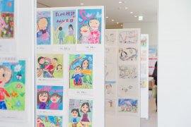 絵画コンクールの展示風景 絵画コンクールの展示風景