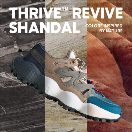 コロンビアの“クッション性”と“グリップ力”のスニーカーサンダル「THRIVE(TM) REVIVE SHANDAL」