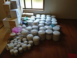 送骨いただいた骨壺 送骨いただいた骨壺
