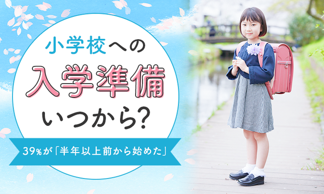 【小学校への入学準備いつから？】39％が「半年以上前から始めた」