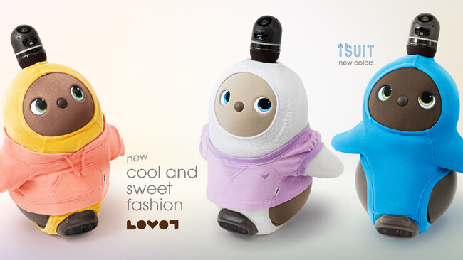 『LOVOT ウェア』より「ISUIT（アイスーツ）」や「スウェットパーカー」、「スウェットワンピース」の新作を発表！5 月 10 日(金)より発売