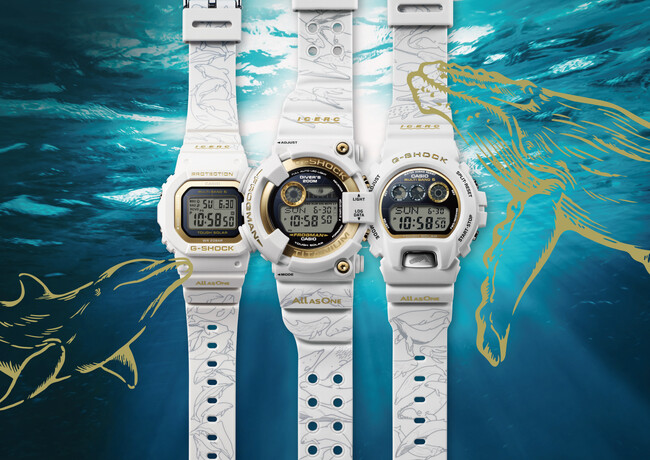 30頭のイルカやクジラをデザインした“G-SHOCK”