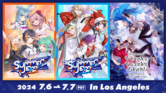 ChroNoiR、NIJISANJI ENが2024年7月7日(日)～8日(月)(JST)にアメリカ・ロサンゼルスにて開催される「Anime Expo 2024」の一部プログラムにて公演が決定！
