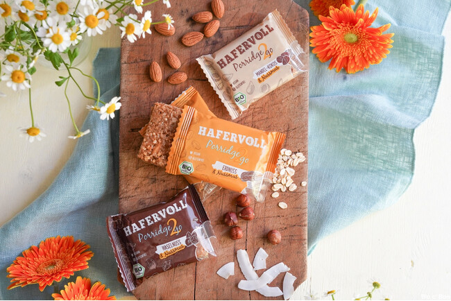 オーガニックのオーツバー「ハーファフォル」ポリッジ２ゴーをビオセボン直輸入