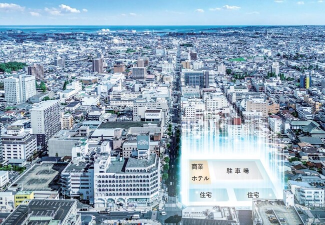 八戸メインストリートの『チーノ跡地』が生まれ変わる！住宅・商業・ホテル・駐車場からなる大規模複合再開発『ハチノスクエア』いよいよ始動！ツインタワー分譲マンション棟ホームページ開設