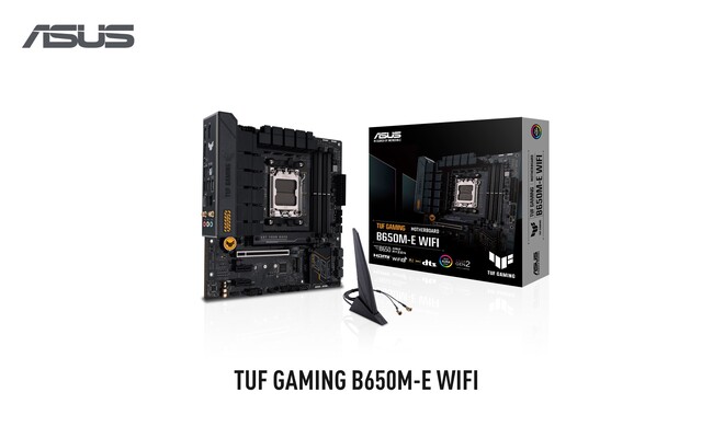 AMD B650チップセット搭載マザーボード「TUF GAMING B650M-E WIFI」を発表
