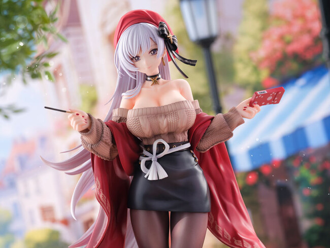 『アズールレーン』より、指揮官との「デート」に臨む着せ替えスキン「ベルファスト メイド長とお買い物Ver.」がフィギュア化。