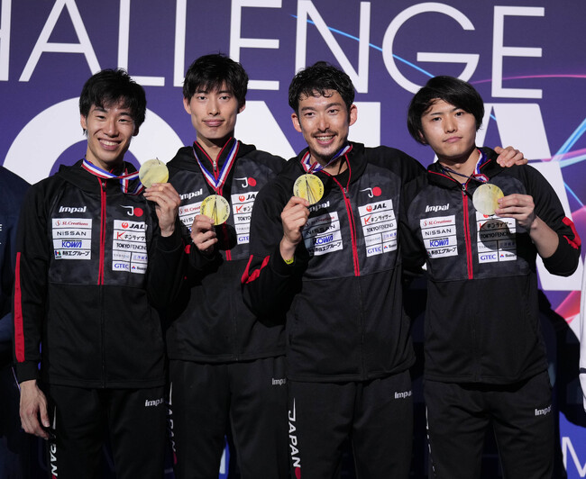 【フェンシング】ワールドカップ（フランス／サンモール）男子エペ団体で日本代表チームが金メダル獲得