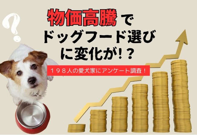 物価高騰でドッグフード選びも変わる？飼い主たちの選択とその理由を198人からアンケート調査！