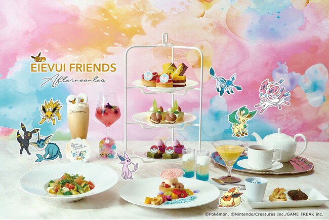 世界中から愛されているポケモンをテーマにしたアフタヌーンティーの新作！個性あふれるカラフルな“イーブイフレンズ”に癒され心ときめく非日常体験「イーブイフレンズ アフタヌーンティー」全国9都市で同時開催