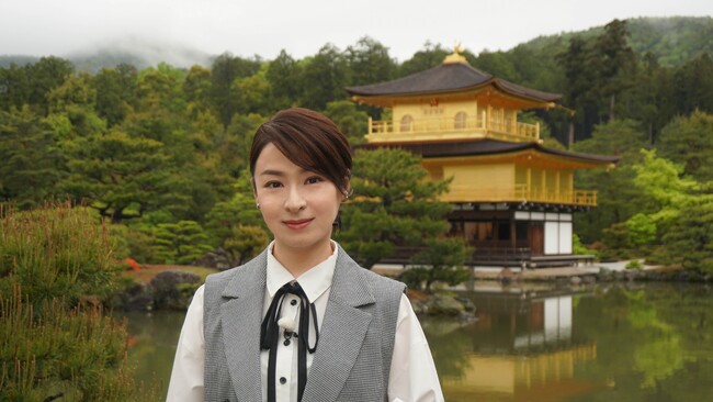 世界遺産・金閣寺を“未知の”エリアから貴重映像を撮影！新緑がまぶしい季節を迎えた京都で美しい花々の「庭」と五感を満たす「食」　檀れいが、日本画家・森田りえ子さんの案内で奥深い美と歴史、食を極める旅へ！
