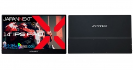 JAPANNEXTが14インチ IPSパネル搭載 144Hz対応 フルHD解像度のモバイルゲーミングモニターを29,980円で5月24日(金)に発売