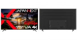 JAPANNEXTが75インチ VAパネル搭載 USB再生対応の4K大型液晶モニターを198,000円で5月24日(金)に発売