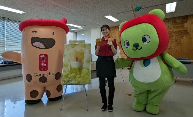 全国1位の栽培面積を誇る長野県のシャインマスカットを使用した期間限定ドリンクを発売！長野県庁でお披露目　「プレシャス シャインマスカット商品発表会」を開催