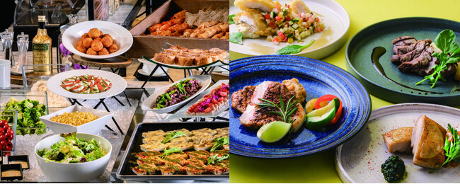 旬の食材をスパイシーなソースや爽やかなレモン、ライムの風味とともに楽しむランチビュッフェ