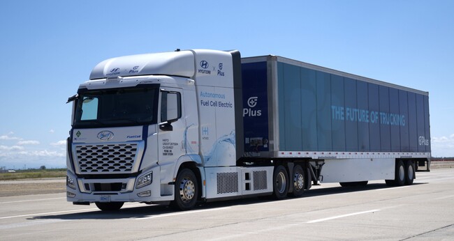 Hyundai MotorとPlusが米国初の自動運転技術レベル4のFuel Cell電気トラックにおける提携を発表
