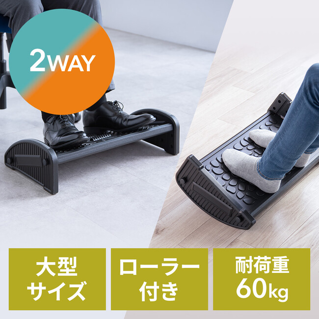 裏返しをすれば2通りで使用できる2WAYフットレストを5月28日に発売