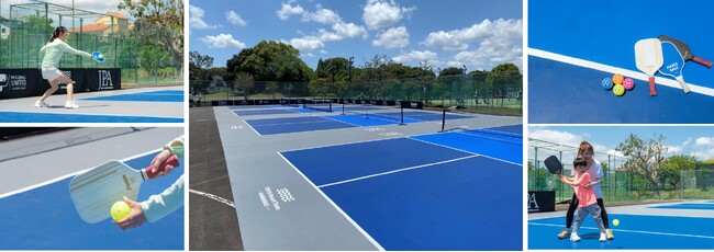 国内初USA Pickleball公認のピックルボール屋外専用コートを設置し日本国内での普及促進