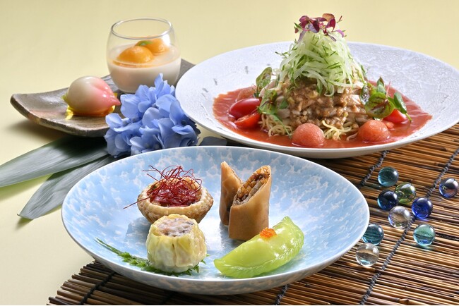 【ホテル日航福岡】点心と冷麺を味わう夏のプレミアム飲茶ランチコース『 夏彩冷麺飲茶 』が6月1日より登場！