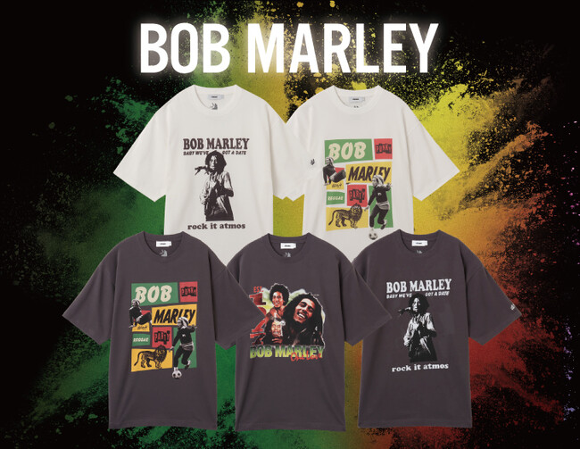ボブ・マーリーの半生を語る映画”ONE LOVE”をテーマにした「atmos」コラボレーションTシャツが登場