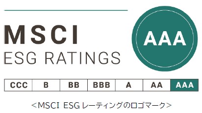 MSCI ESGレーティング において最上位評価の「AAA」を獲得しました ～2021年から4年連続～