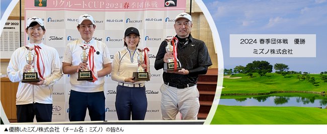 RELO CLUB全日本企業対抗ゴルフトーナメント2024春季団体戦全国決勝大会◆優勝ミズノ株式会社「ミズノ」【リロクラブ】
