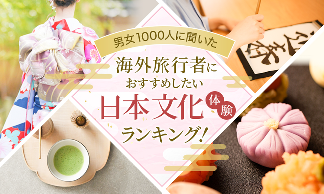 【男女1000人に聞いた】海外旅行者におすすめしたい日本文化体験ランキング！