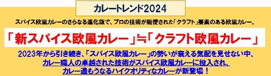 【カレートレンド2024は「クラフト欧風カレー」「新スパイス欧風カレー」!!】問い合わせが多数のため、カレー飲食経営者向け『カレートレンド2024オンライン個別相談会』第２回を追加開催！