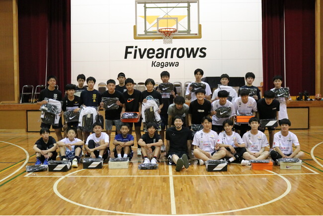 【香川ファイブアローズ】「KJつながる3ポイント」企画 プレゼント実施のご報告