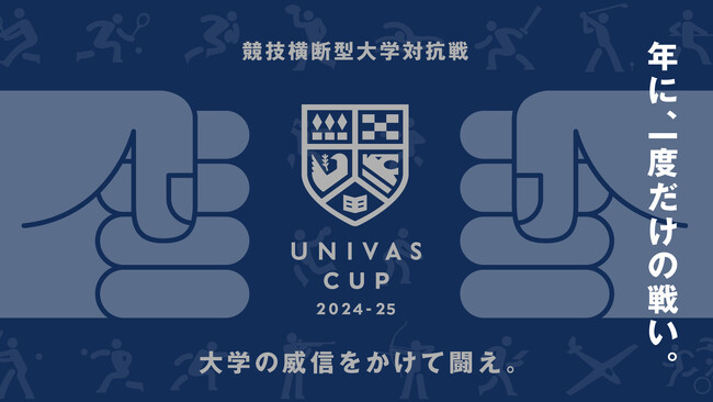 UNIVAS、大学の威信をかけて闘う競技横断型大学対抗戦「UNIVAS CUP 2024-25」の開催決定！6月10日開幕の野球からスタート!!︎