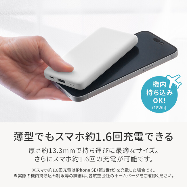 薄さと機能性を両立。モバイルバッテリーの薄型軽量タイプ、OWL-LPB5013、OWL-LPB10013シリーズを発売。