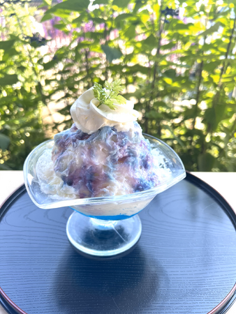福島・喜多方のカフェ「Cocco tree」から紫陽花かき氷が登場！