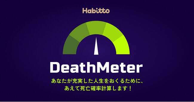 タブーを解き放つ!Habittoの「デスメーター」であなたの「死亡確率」をシミュレーション!