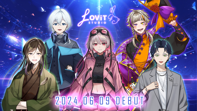 本日より5期生の配信開始 ！Vライバーエージェンシー『LOViT STUDIO』より新たに5名のVライバーが6月9日（日）18時よりデビュー