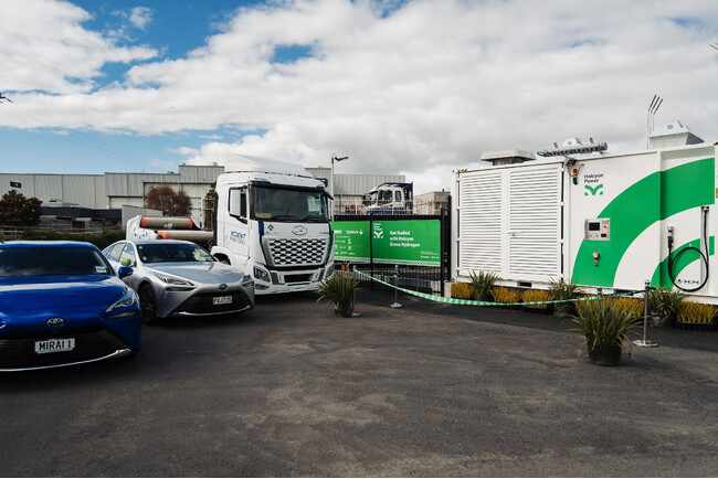 ニュージーランド初となるグリーン水素高速充填施設の営業を開始