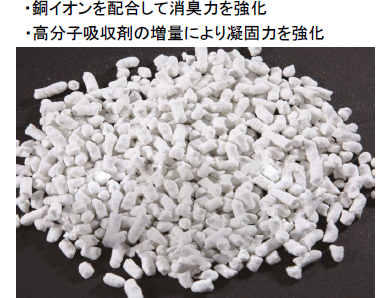 銅イオンの配合で消臭力を強化「DCM 固まる猫砂ペーパー」を新発売