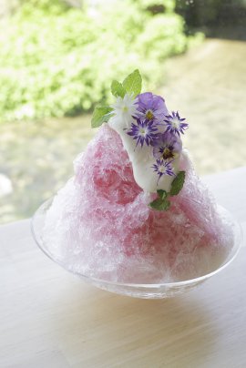 かき氷　花