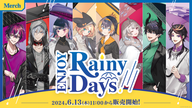 NIJISANJI EN「ENJOY Rainy Days」2024年6月13日(木)11時(JST)からにじストア・ENストアにて同時販売開始！