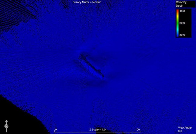全長100m、佐賀県唐津の沖合の海底にて未知の沈没船を発見することに成功!