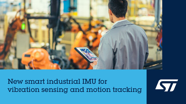 STマイクロエレクトロニクス、産業機器向けに高効率・自律型の長期製造保証付き慣性計測ユニットを発表