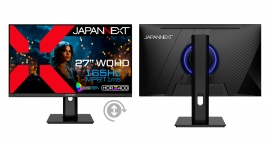 JAPANNEXTが27インチ TNパネル採用 165Hz対応で昇降式多機能スタンド搭載のWQHDゲーミングモニターを32,800円で6月14日(金)に発売