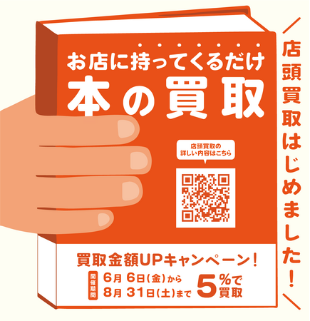 あなたの本が高く売れる!ブックスなにわで買取金額5%UPキャンペーン開催