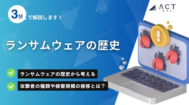 【3分で解説！ランサムウェアの歴史】のホワイトペーパーを公開