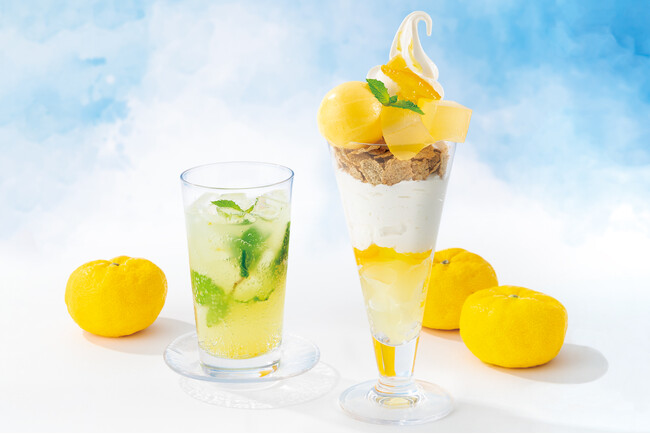 【nana's green tea】柚子とわらび餅の夏限定パフェ、夏に嬉しい柚子の涼やかソーダドリンクと、2種のピリ辛どんぶりが季節限定で登場　7/1～
